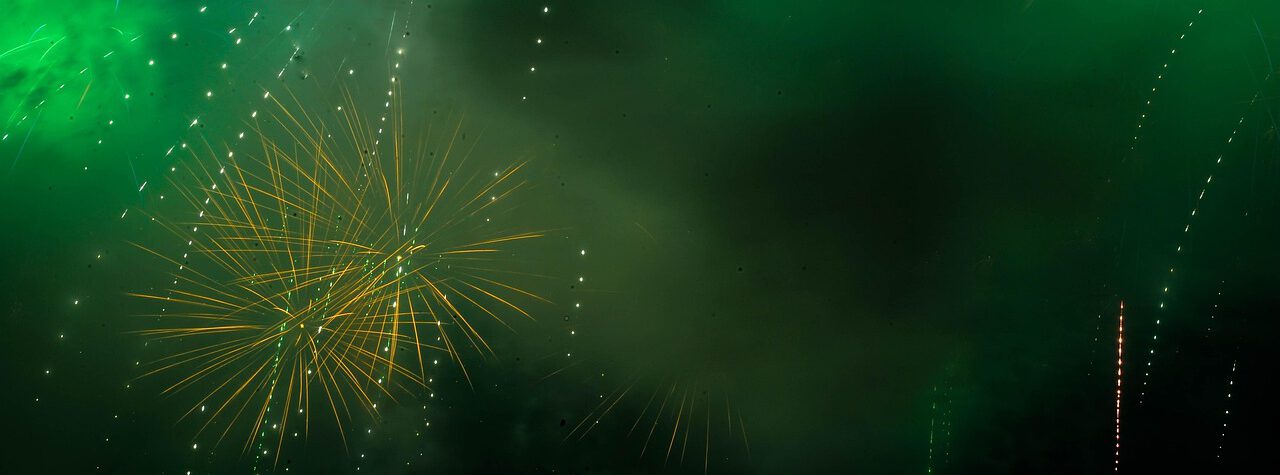 Feuerwerk hilft dem Bad